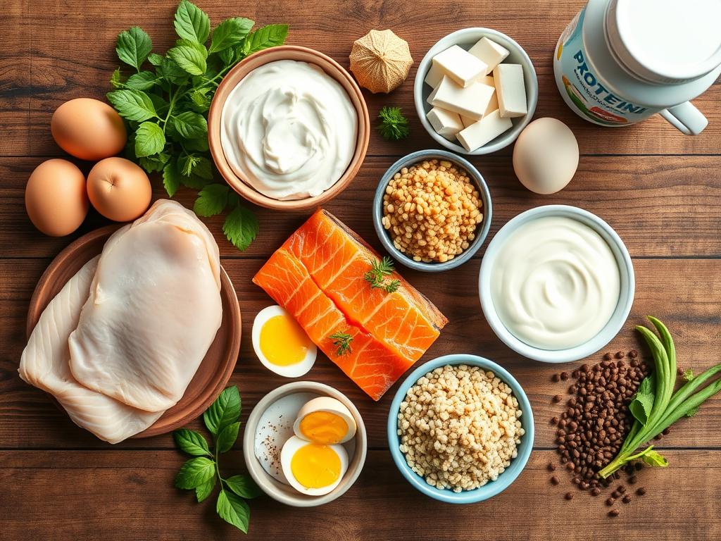 Alimentos ricos em proteínas para dieta para ganhar massa muscular