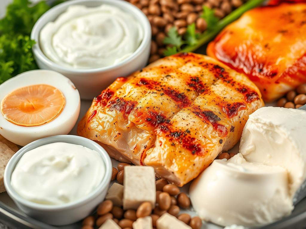 Fontes de proteína para dieta para ganhar massa muscular