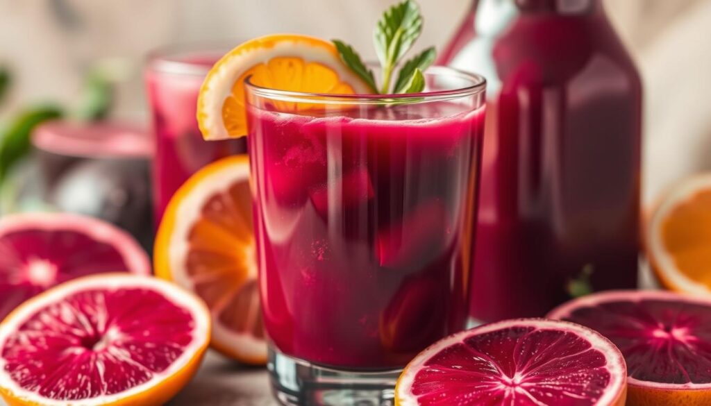 Imagem de suco de beterraba com laranja