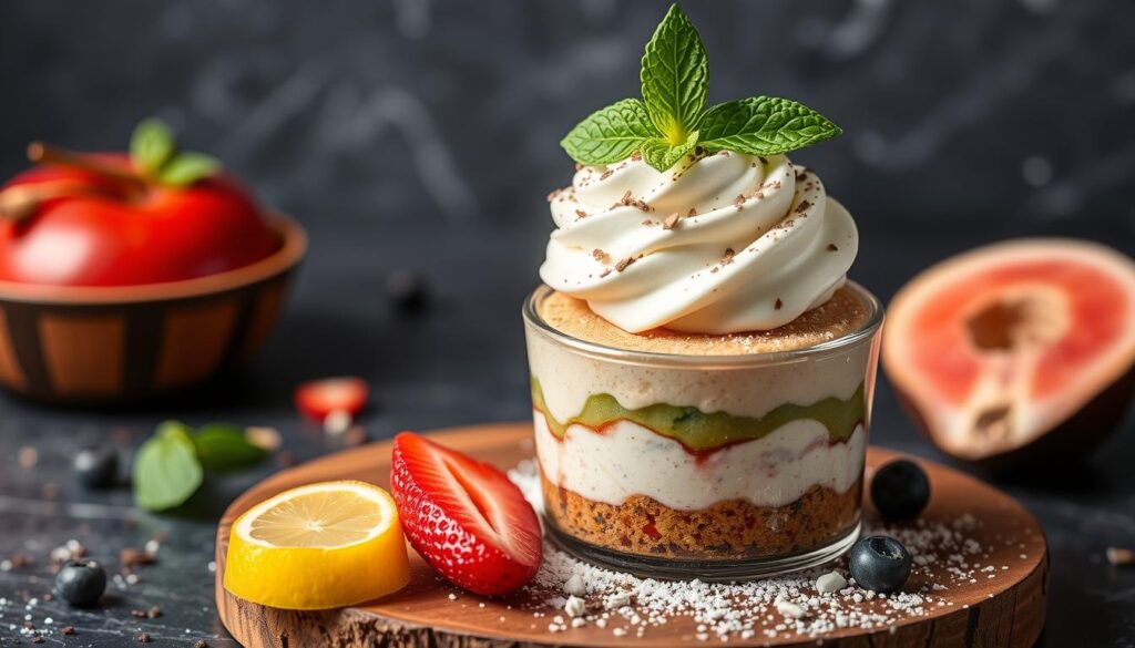 Imagem de uma deliciosa sobremesa fitness