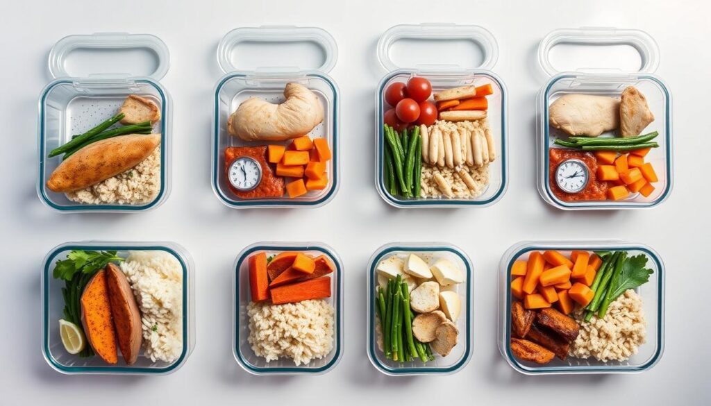 Planejamento de refeições para dieta para ganhar massa muscular